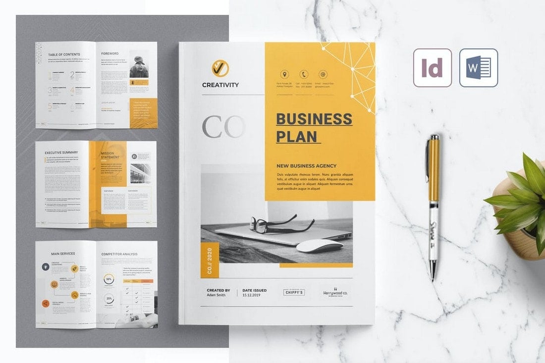Business Plan - Word & InDesign Brochure Template
