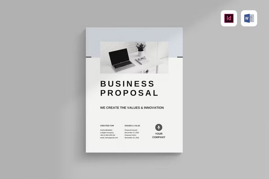 Business Proposal Brochure Word Template