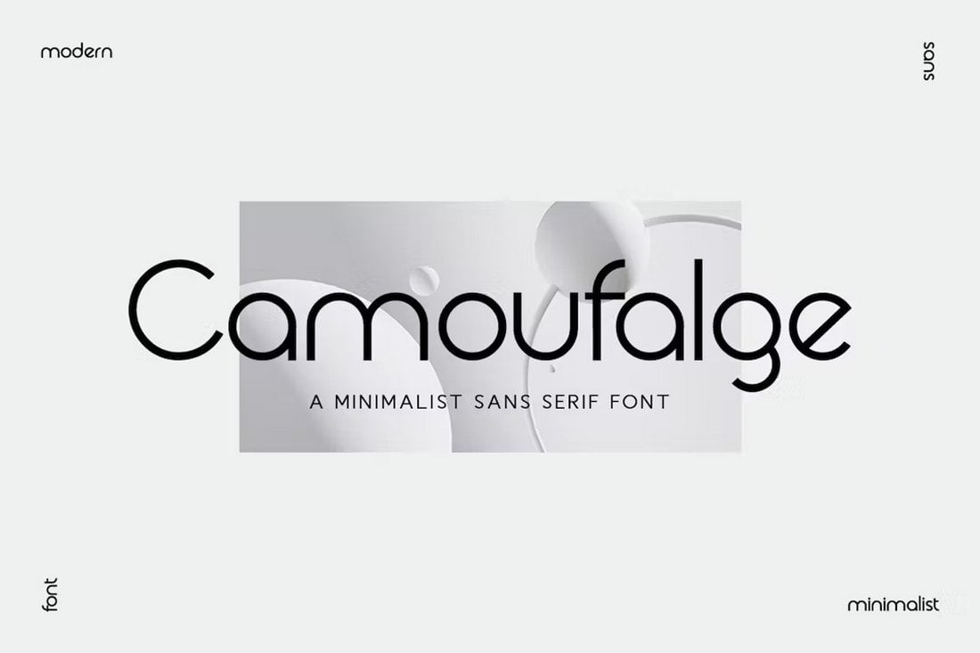 Camaufalge Modern Minimalist Sans Font