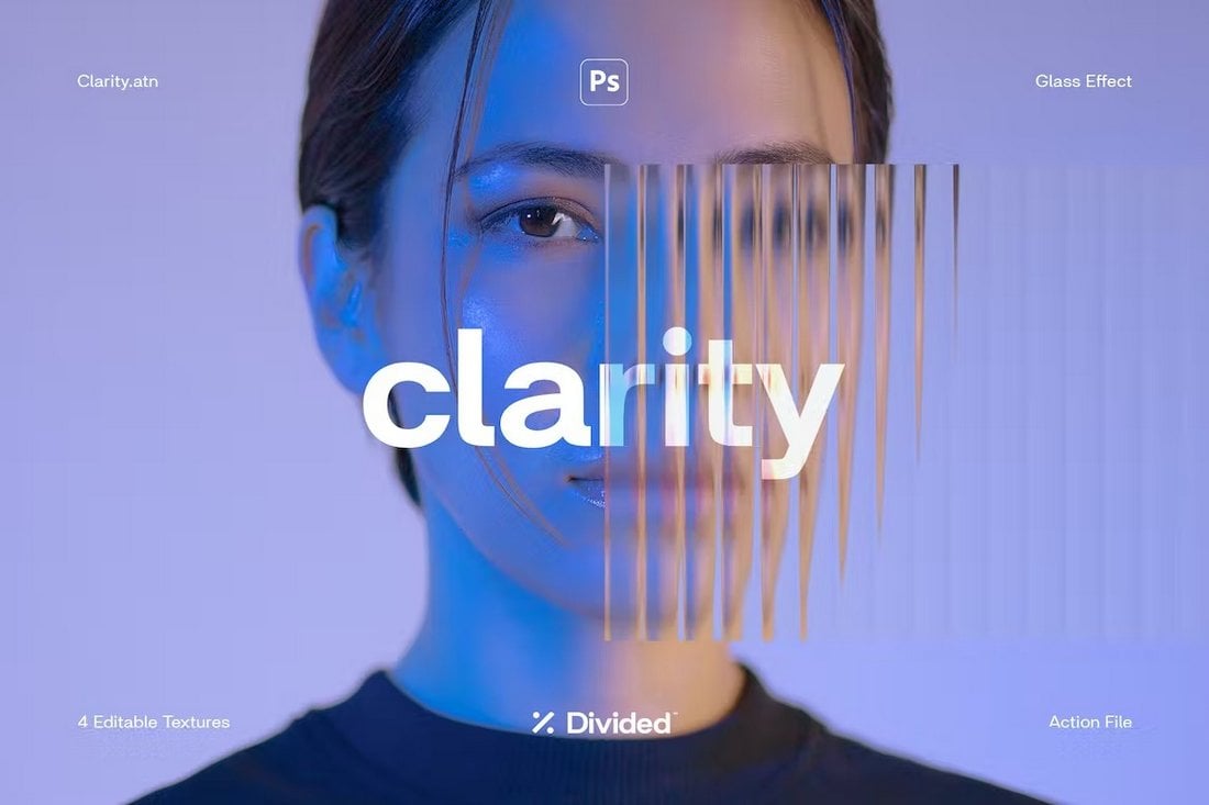 Clarity Glass Effect Photoshop Overlay