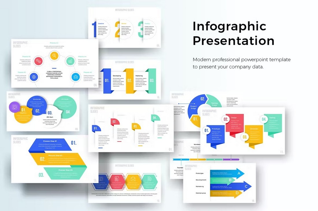 Colorful PowerPoint Infographic Template