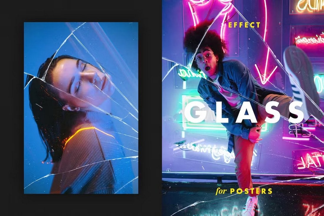 Cracked Glass Effect for Posters
