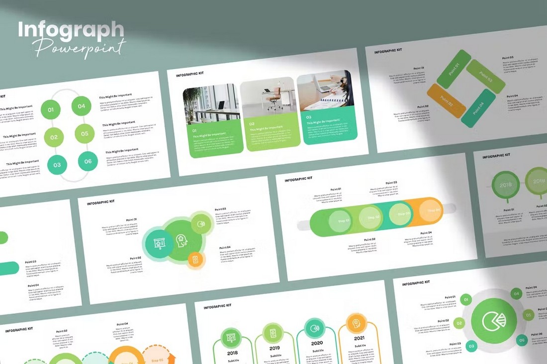 Creative Powerpoint Infographic Slides Kit