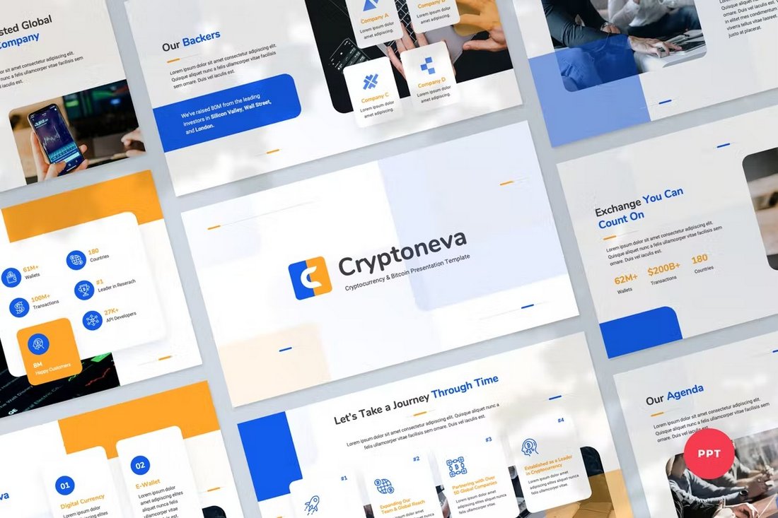 Cryptocurrency & Bitcoin PowerPoint Template