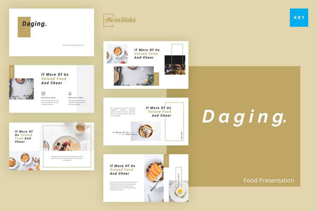 Daging - Food Keynote Presentation Template