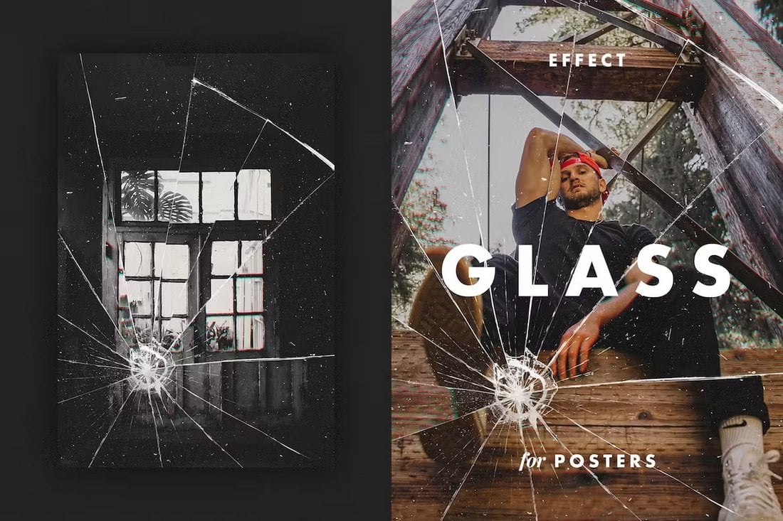 Fractured Glass Effect for Posters