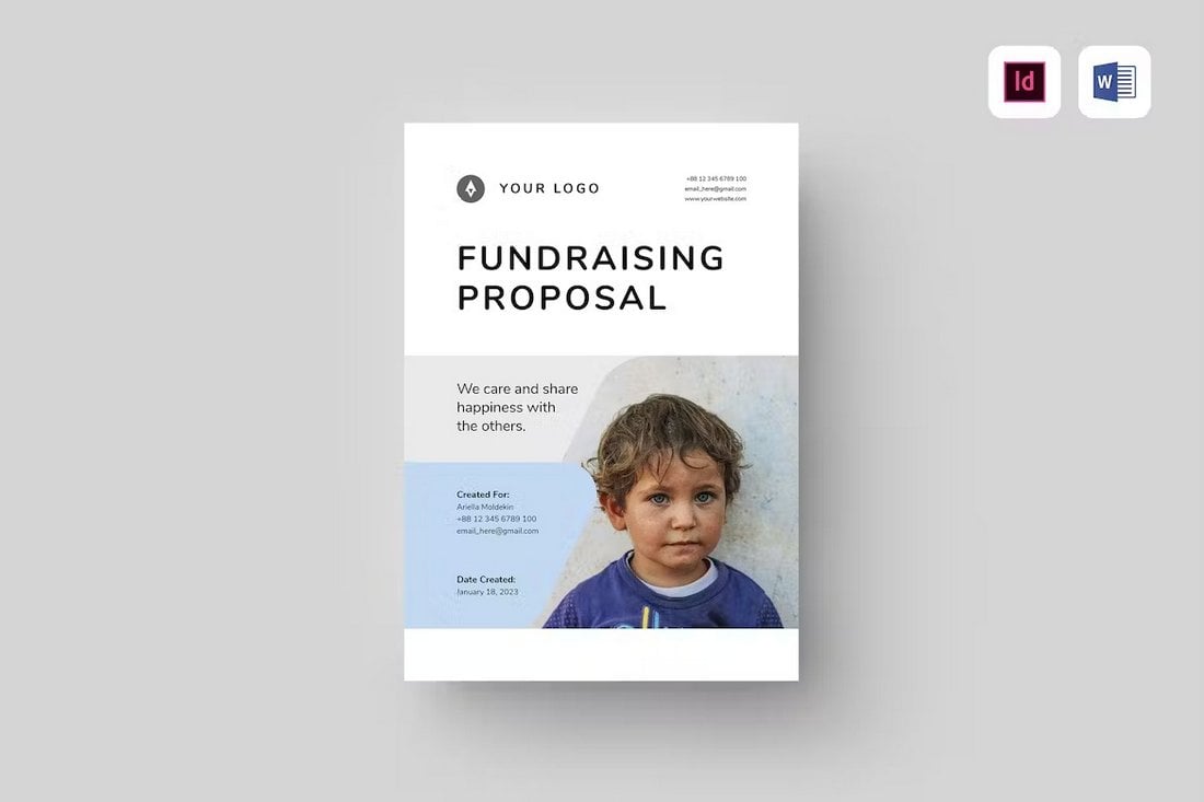 Fundraising Proposal Word Template for Nonprofit