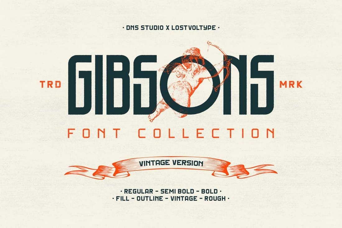 Gibsons Vintage Font Collection