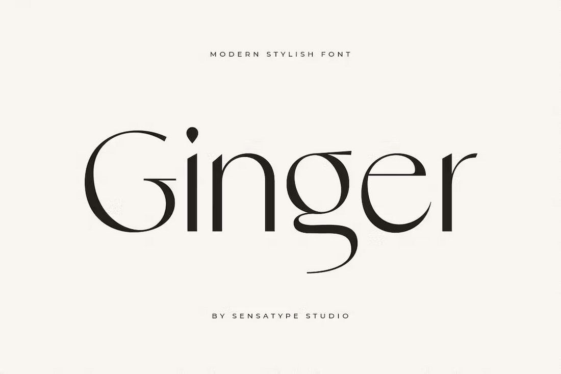 Ginger - Stylish Elegant Sans Serif Font