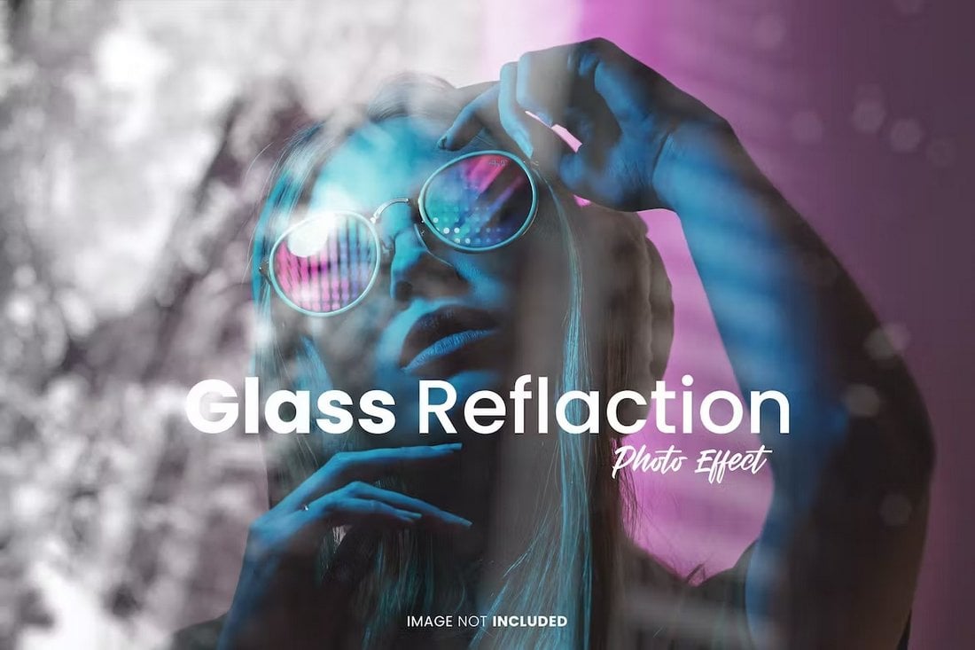Glass Reflaction Photoshop Effect