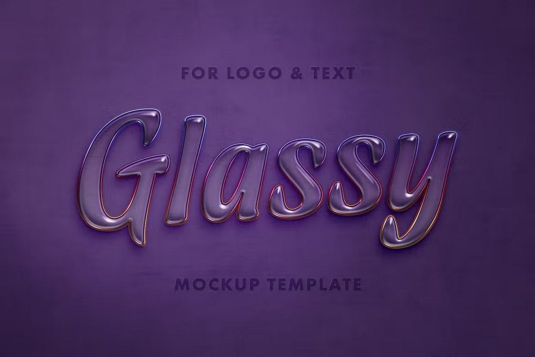 Glassy Text Effect for Photoshop