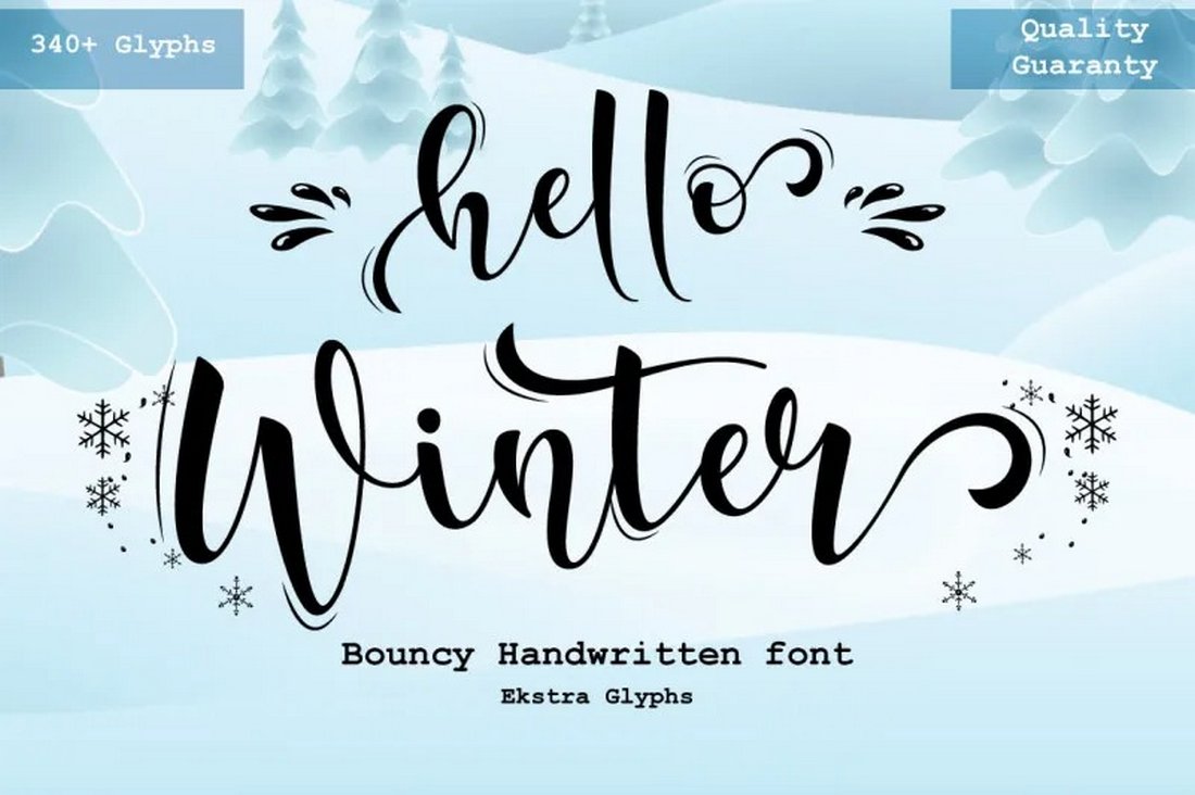 Hello Winter - Free Snow Font
