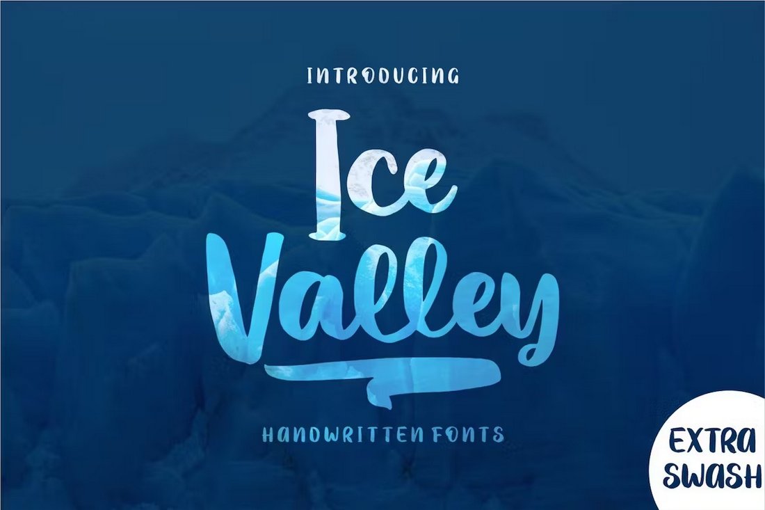 Ice Valley - Creative Winter Ice Font