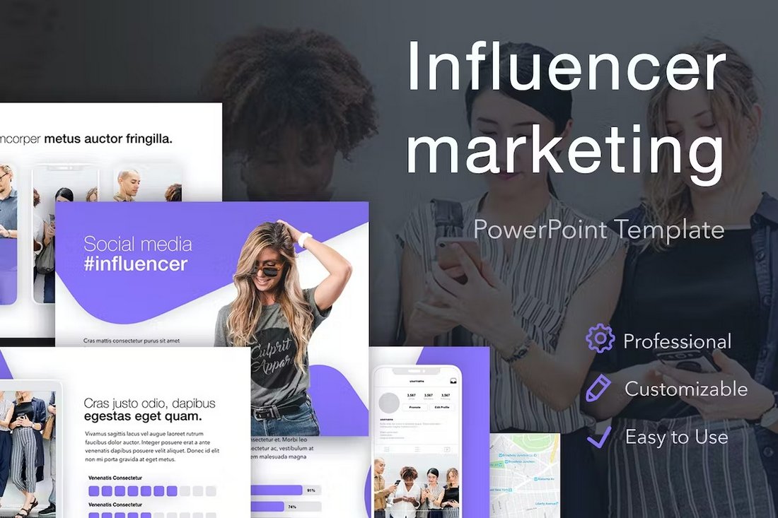 Influencer Marketing PowerPoint Template