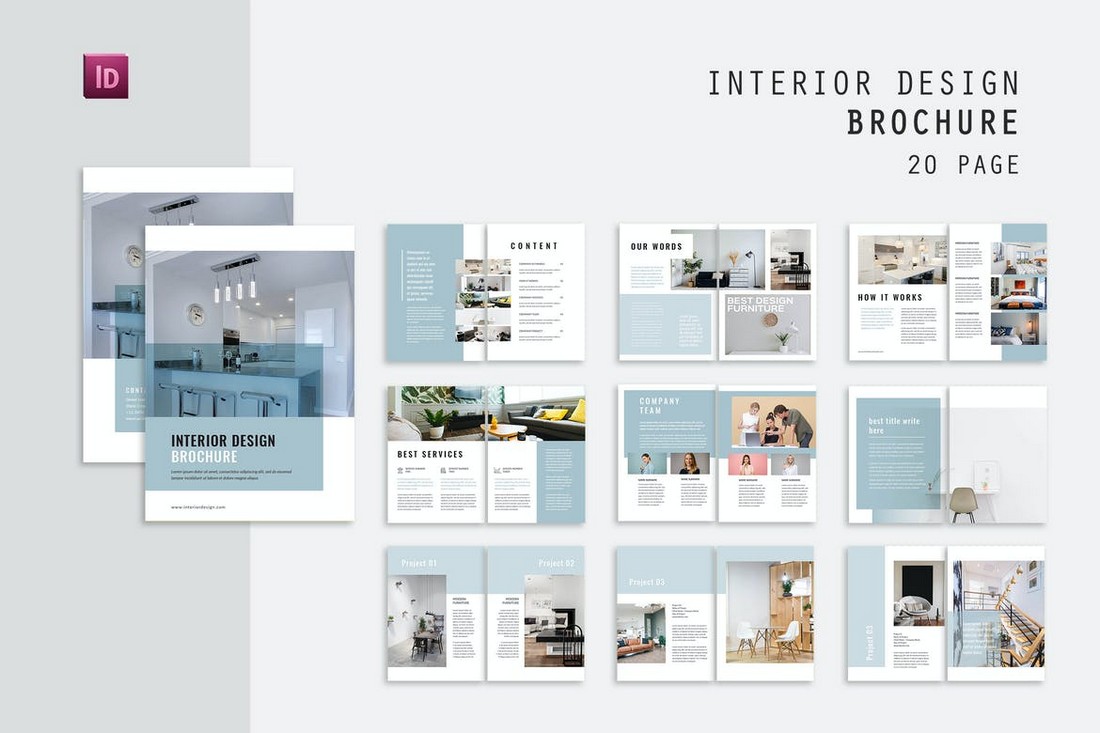 Interior Design Word Brochure Template