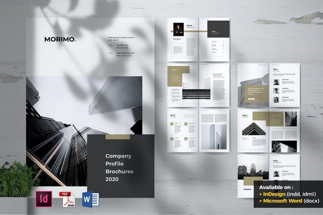 MORIMO - Creative Agency Word Brochure Template