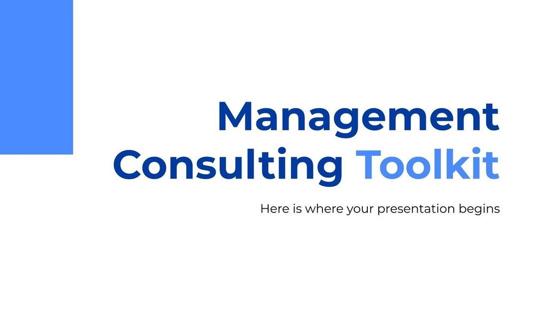 Management Consulting Toolkit - Free Clean PowerPoint Template