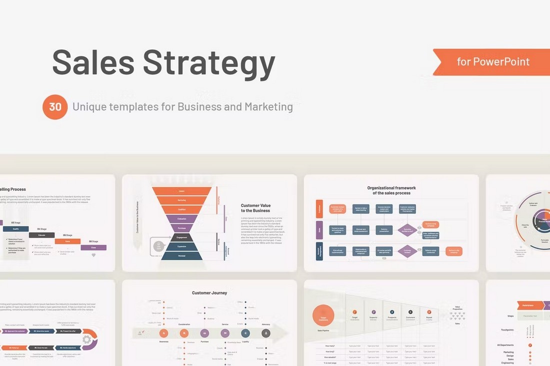 Marketing & Sales Strategy PowerPoint Template