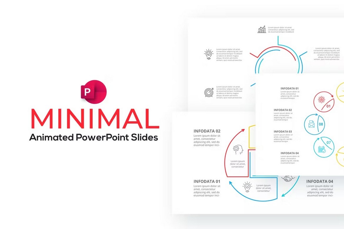 Minimal Animated PowerPoint Infographics