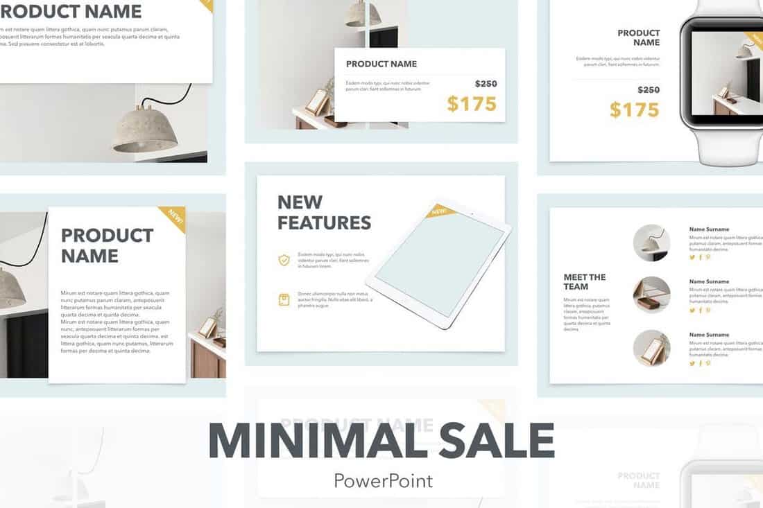 Minimal Sale - Professional PowerPoint Template