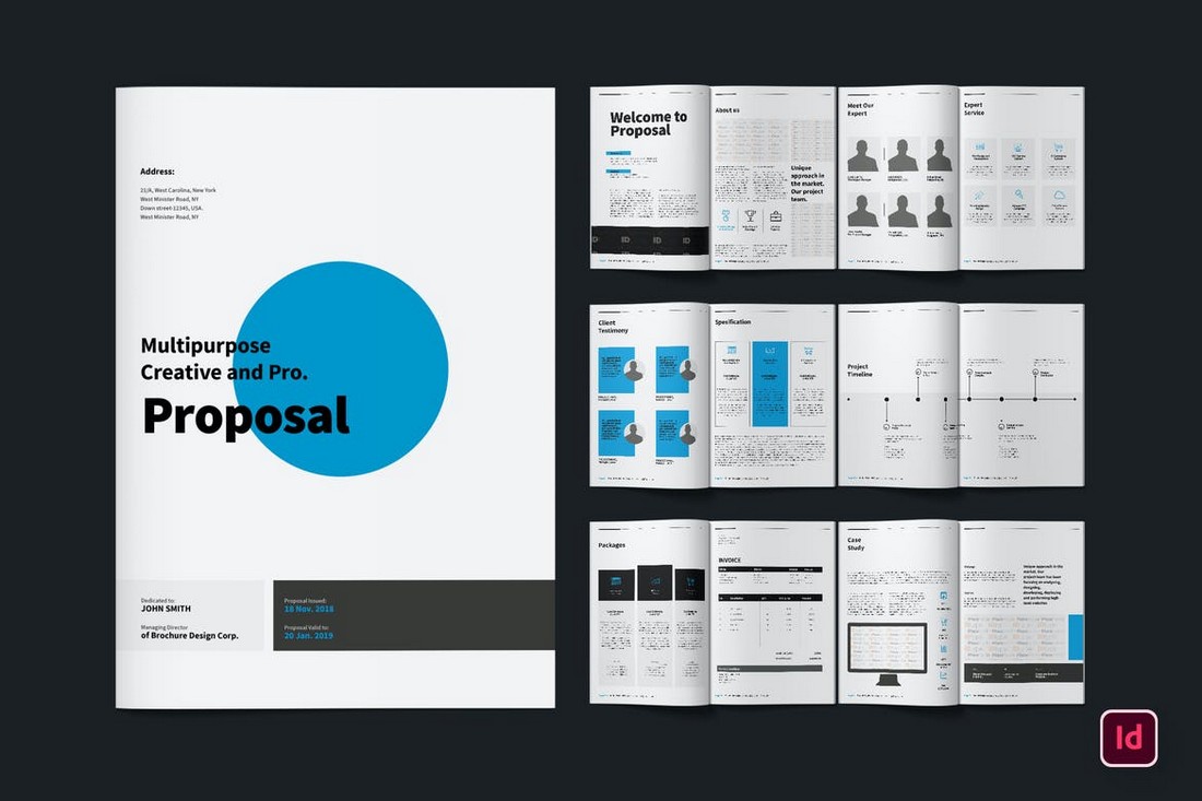 Multipurpose Proposal Word Brochure Template