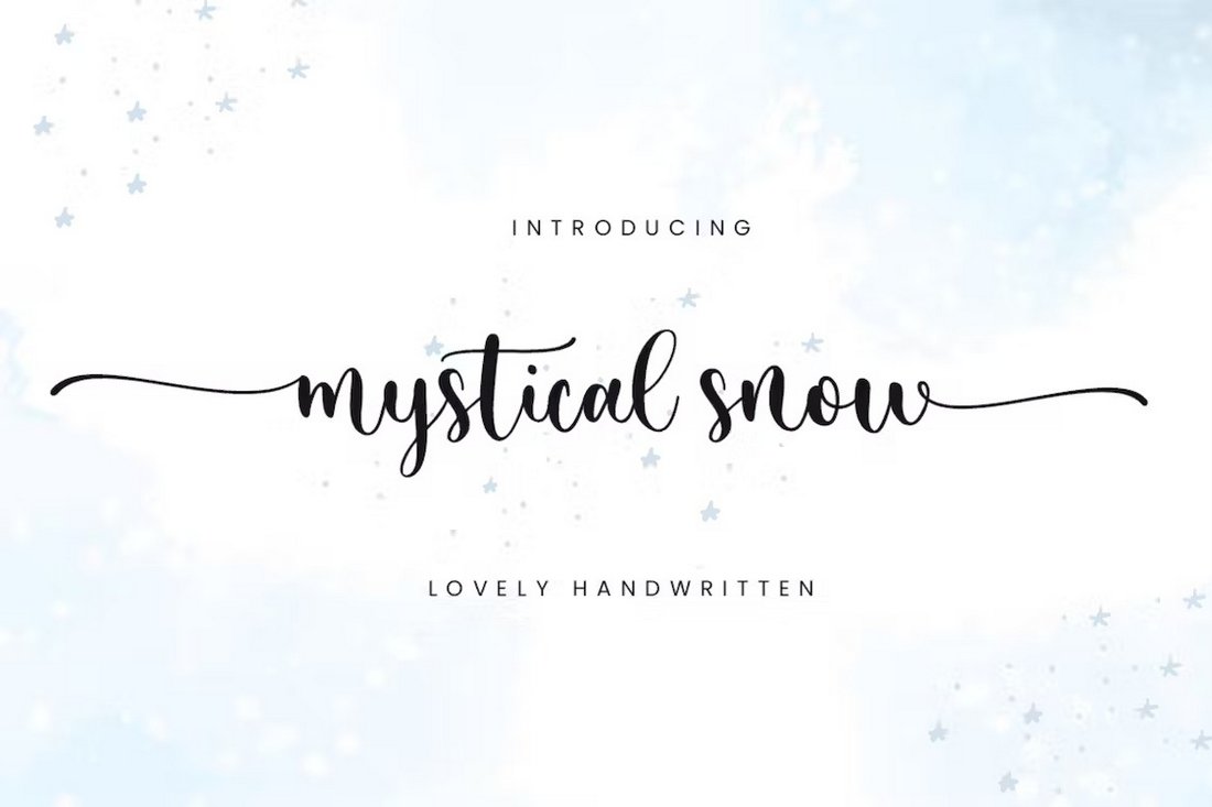 Mystical Snow - Handwritten Winter Font