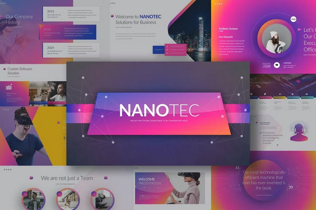 Nanotec - Technology PowerPoint Template