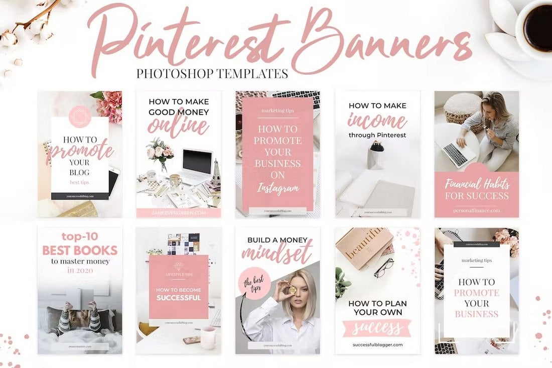 Pinterest Templates for Book & Blog Promos