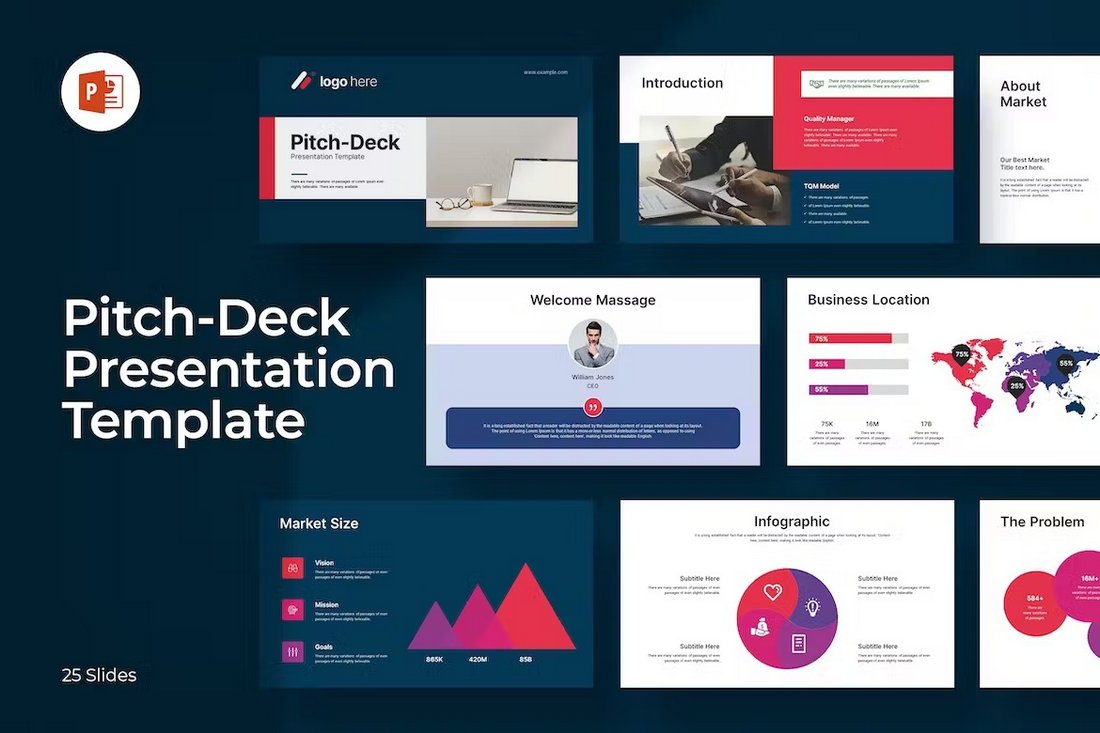 Pitch-Deck Professional Presentation Template