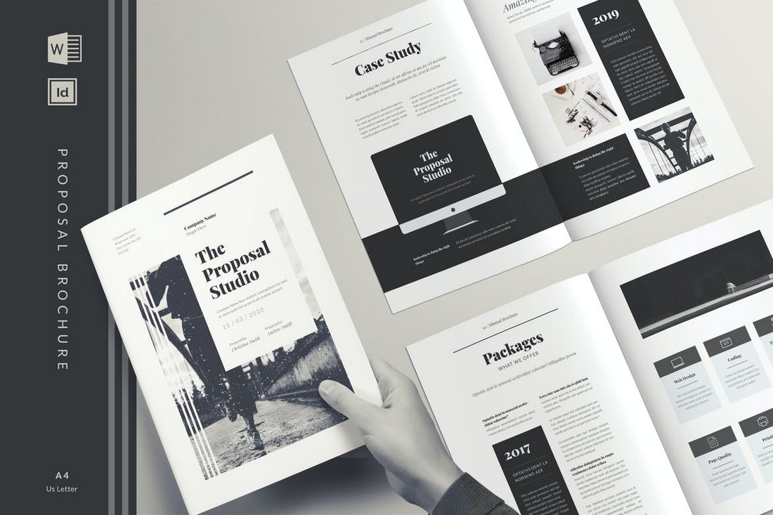 Proposal Brochure Design Template for Word