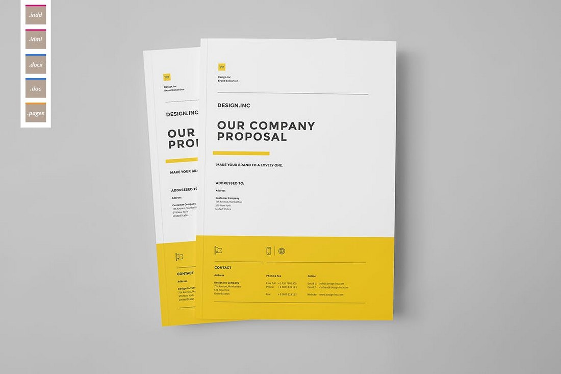 Proposal and Portfolio Word Brochure Template