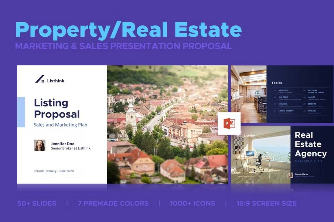 Real Estate Marketing & Sales PowerPoint Template