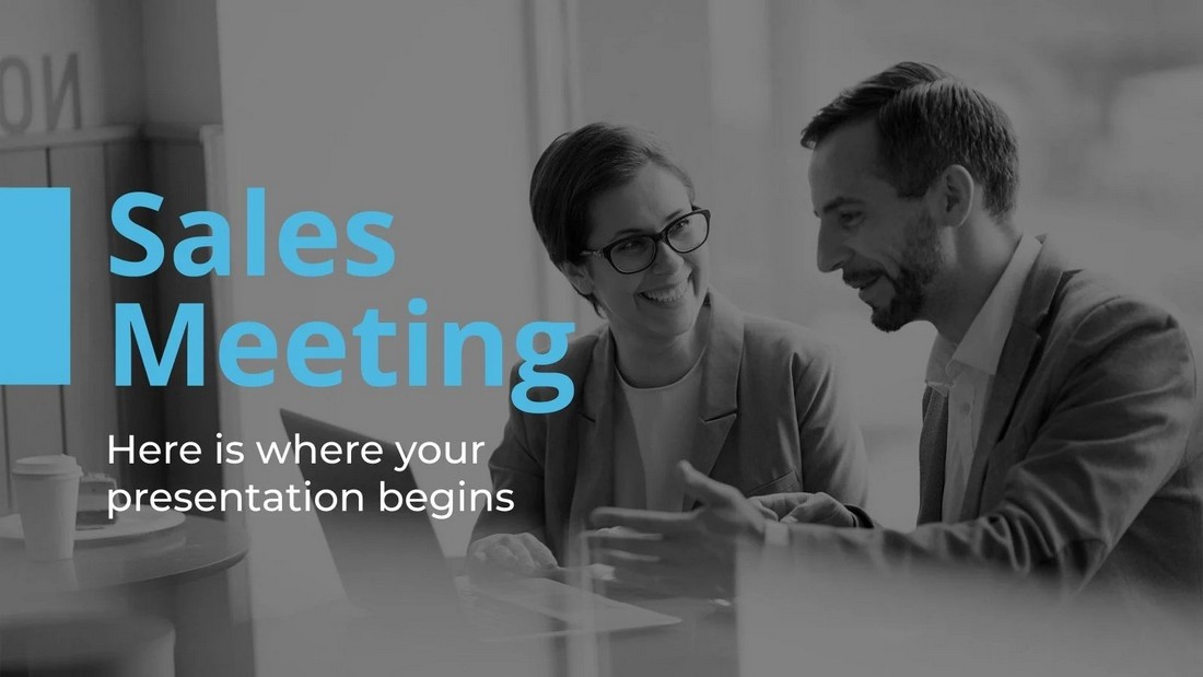 Sales Meeting - Free PowerPoint Template