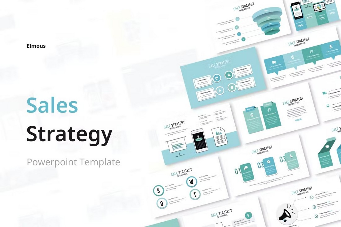 Sales Strategy Infographic Powerpoint Template