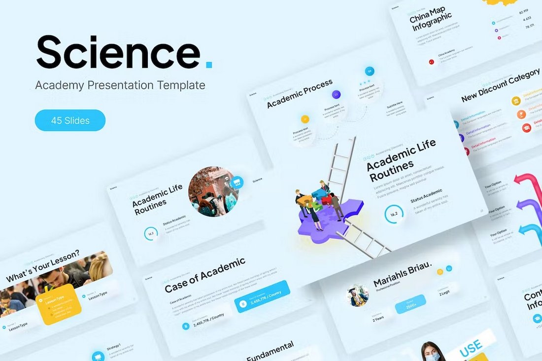 Science Academy PowerPoint Template