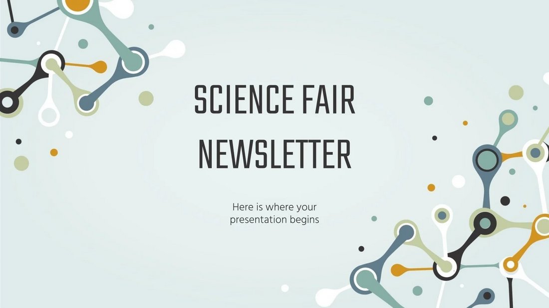 Science Fair Newsletter Free PowerPoint Template