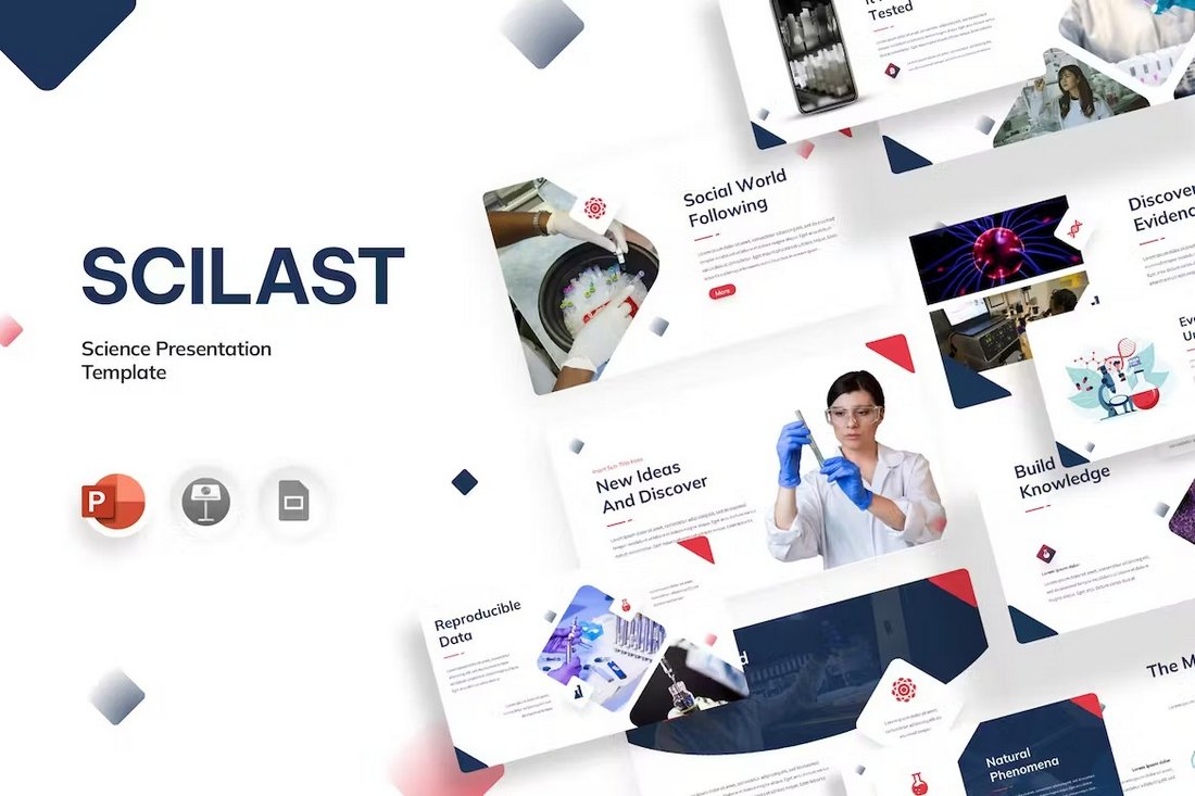 Scilast - Case Study Science Powerpoint Template