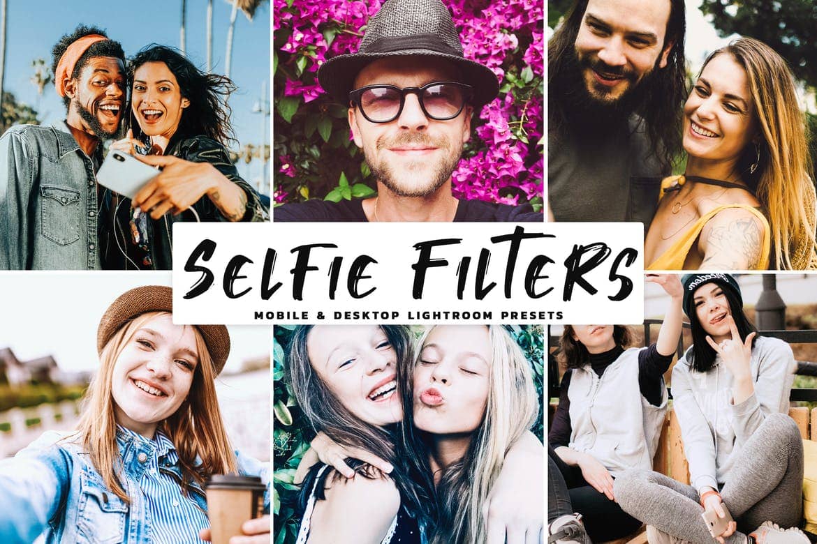 Selfie Filters Mobile & Desktop Lightroom Presets