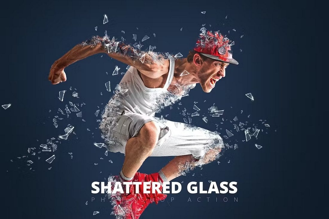 Shattered Glass Effect Photoshop Action