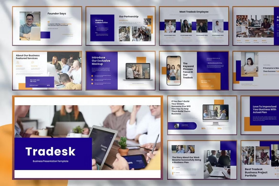 Tradesk - Business Professional PowerPoint Template