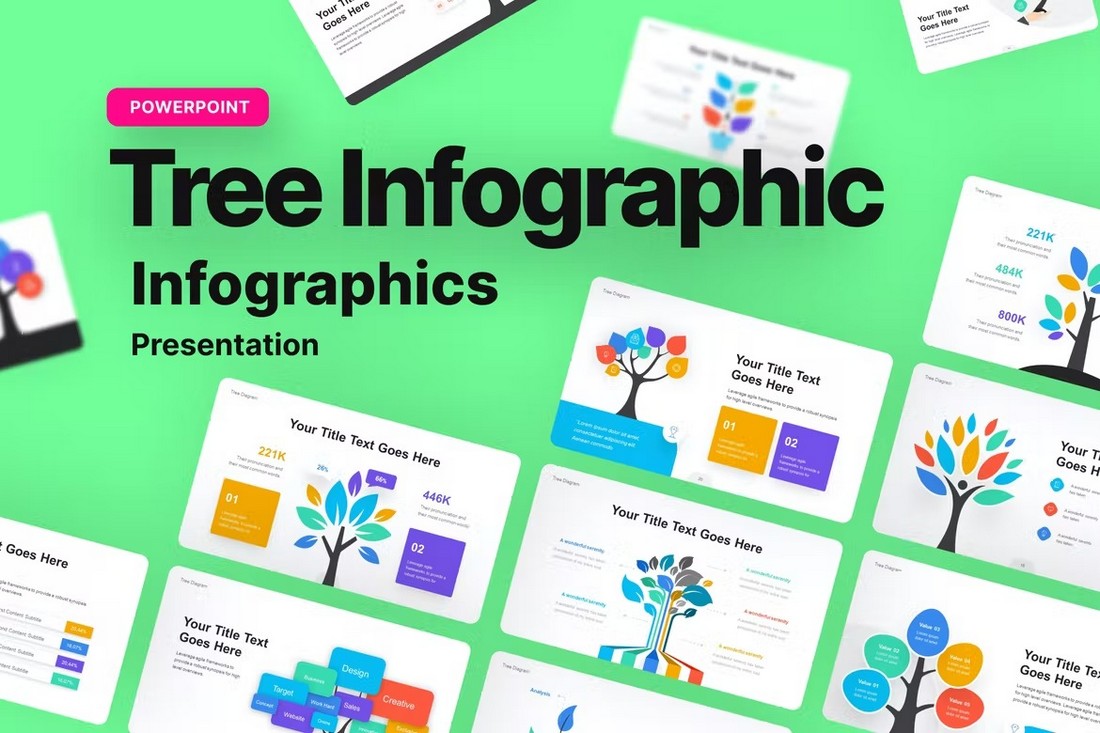 Tree Infographic PowerPoint Template