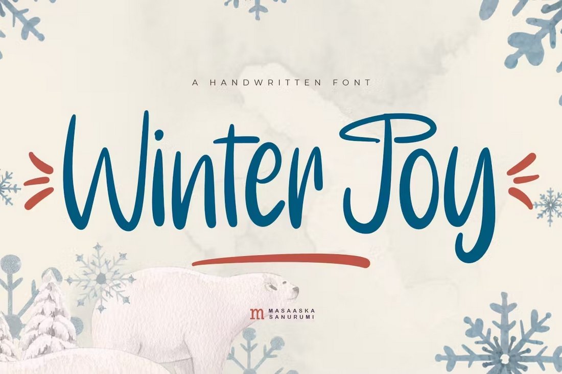 Winter Joy - Cute Winter Font
