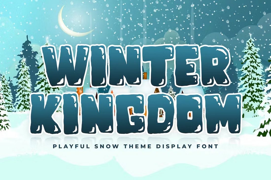 Winter Kingdom - Creative Snow Font