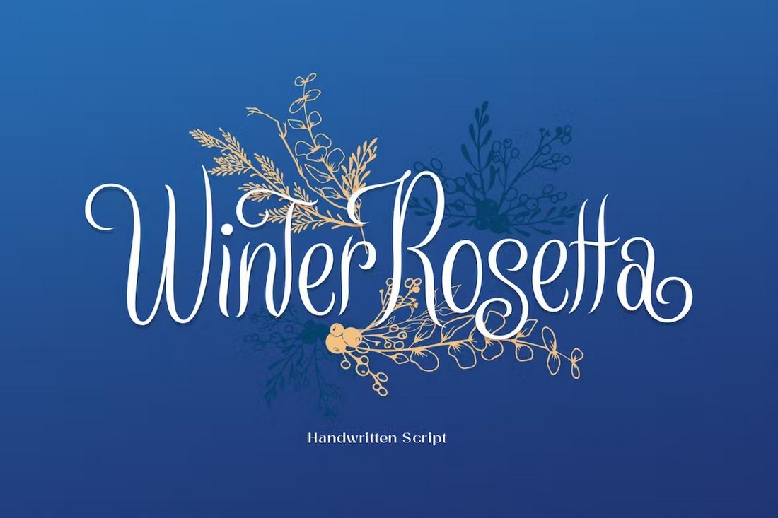 Winter Rosetta - Elegant Script Font