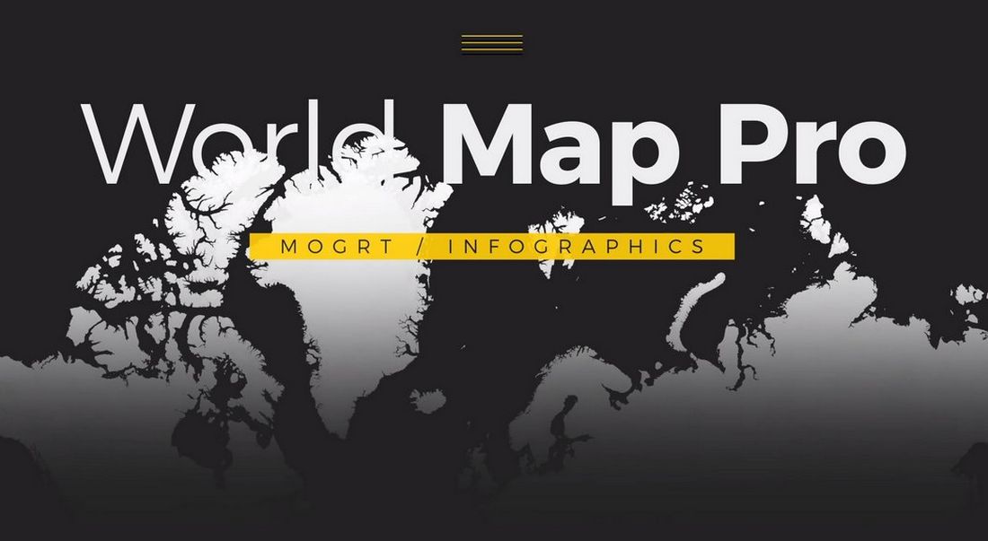 World Map Pro - Infographic Template for Premiere Pro