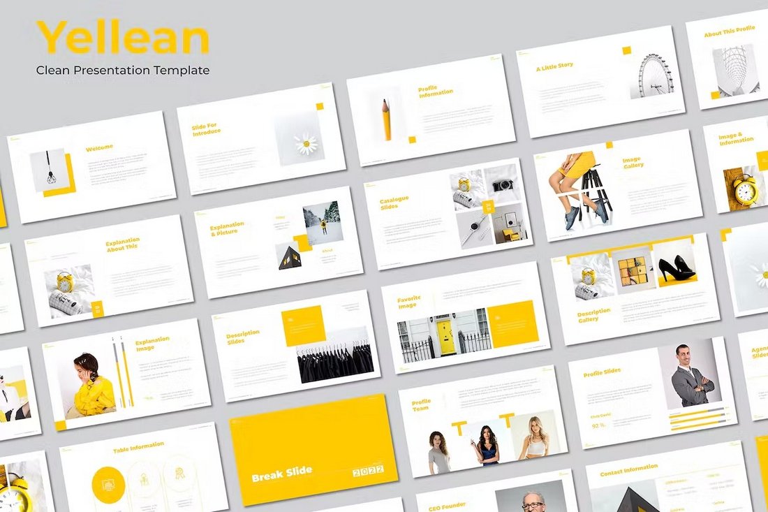 Yellean - Clean Presentation template