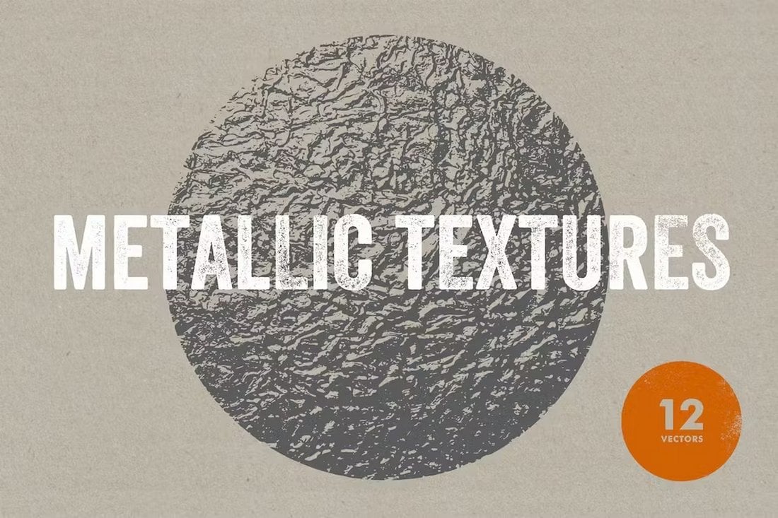 12 Metal Textures for Photoshop
