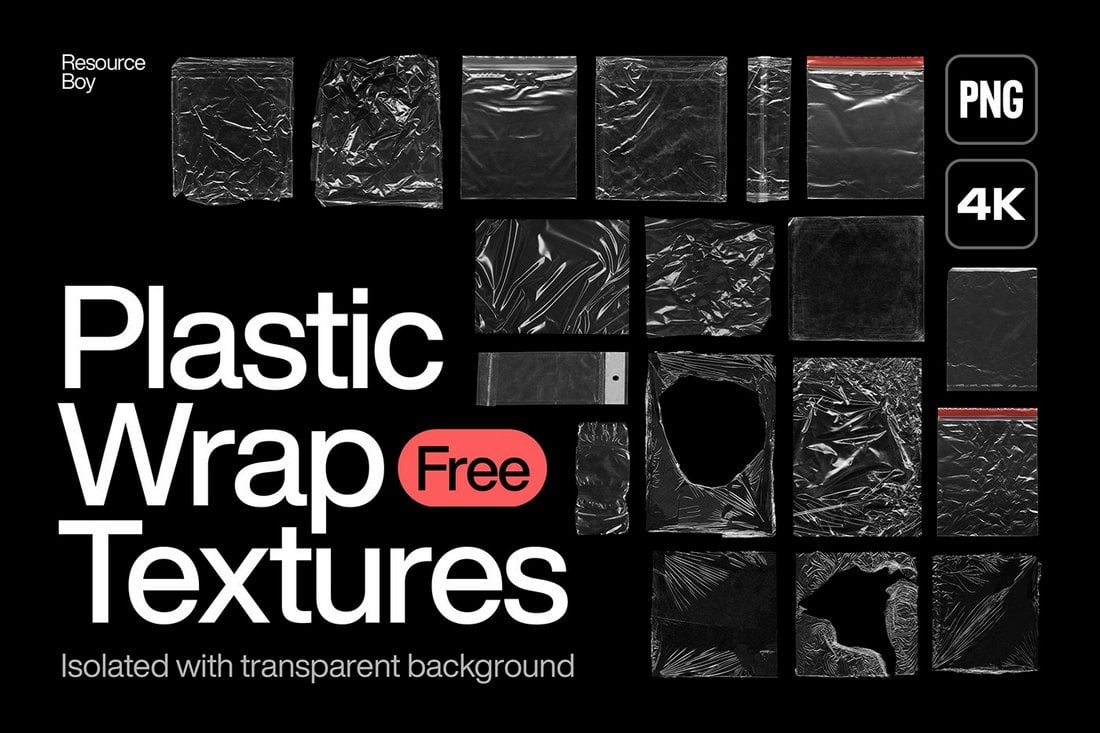 120 Free Plastic Wrap Textures for Photoshop