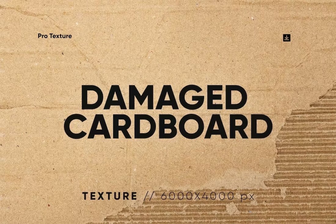 20 Damaged Cardboard Textures for Photoshop