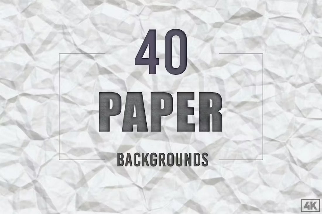40 Crumpled Paper Textures for Photoshop